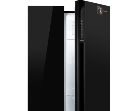 Отдельностоящий холодильник с инвертором Weissgauff WSBS 600 BG NoFrost Inverter