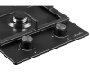 Домино газовая варочная панель Monsher MSG 30 Noir
