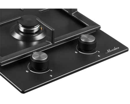 Домино газовая варочная панель Monsher MSG 30 Noir