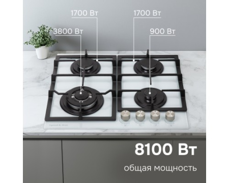 Газовая варочная панель Zigmund & Shtain M 26.6 W