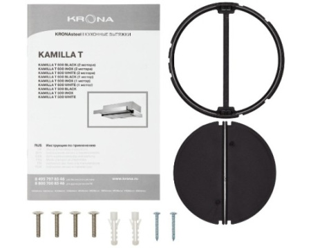 Вытяжка Krona KAMILLA T 600 WHITE (1 мотор)