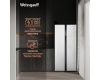 Отдельностоящий холодильник с инвертором Weissgauff WSBS 500 Inverter NoFrost White Rock Glass
