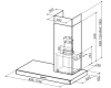 Вытяжка без купола Faber STILO SRM SX/SP A90 325.0518.927