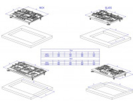 Газовая варочная панель DeLonghi GERMANA 7GW NB