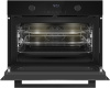 Встраиваемый компактный духовой шкаф с СВЧ Weissgauff OE 4551 DB Black Edition