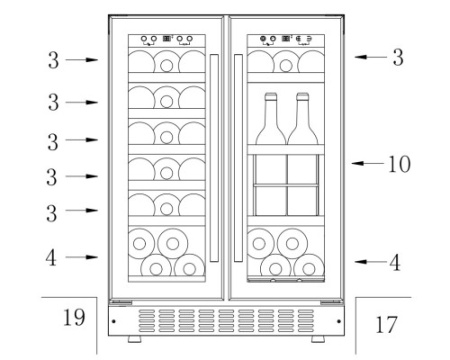 Винный шкаф Temptech Sommelier SOM2DX60DRB