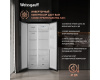 Отдельностоящий холодильник с инвертором Weissgauff WSBS 600 NoFrost Inverter Bru Steel Glass