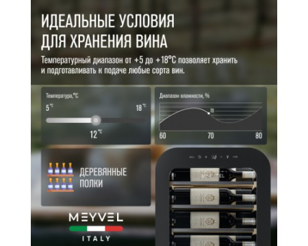 Винный шкаф Meyvel MV22-KBF1
