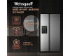 Отдельностоящий холодильник с инвертором и генератором льда Weissgauff WSBS 695 NFX Inverter Ice Maker