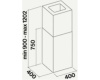 Вытяжка Falmec Mira Black Isola 40 (800) CMWI40.E1P2#ZZZN491F
