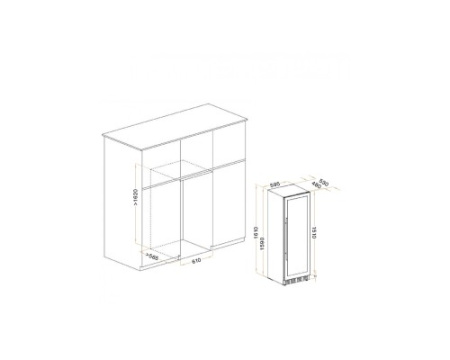 Винный шкаф Meyvel MV95-KST2 (Slim)