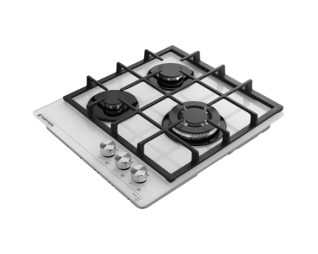 Газовая варочная панель Meferi MGH453WH GLASS POWER