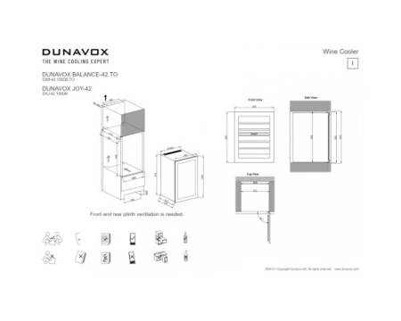 Винный шкаф Dunavox DXJ-42.100DB