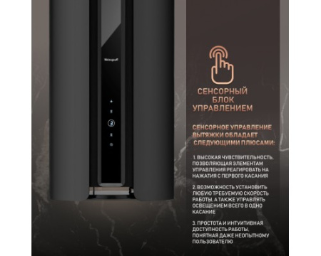 Вытяжка пристенная Weissgauff Sun BLDC BL