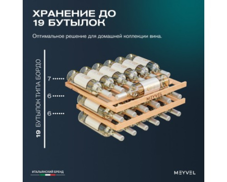 Винный шкаф Meyvel MV19PRO-KWB1