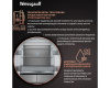 Отдельностоящий холодильник с инвертором Weissgauff WCD 590 NoFrost Inverter Premium Ecofresh Bru Steel Glass