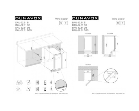 Винный шкаф Dunavox DAU-32.81B