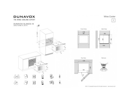 Винный шкаф Dunavox DAVG-18.46SS.TO