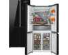 Отдельностоящий холодильник с инвертором Weissgauff WCD 590 Nofrost Inverter Premium EcoFresh Black Glass