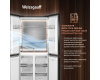 Отдельностоящий холодильник с инвертором Weissgauff WCD 450 Rock Glass NoFrost Inverter