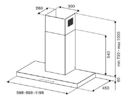 Настенная вытяжка Bertazzoni KT90P1ANT