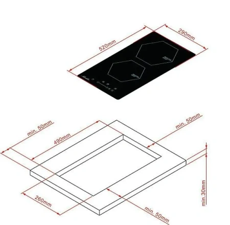 Варочная поверхность MONSHER MHI 3002