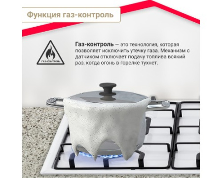 Газовая варочная панель Simfer H60Q40W570