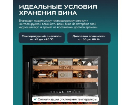Винный шкаф Meyvel MV26PRO-KBB2