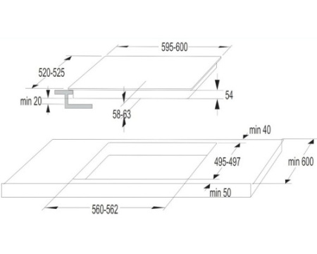 Варочная панель Korting HI 64042 B