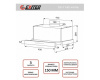 Встраиваемая вытяжка EXITEQ EX-1145 white