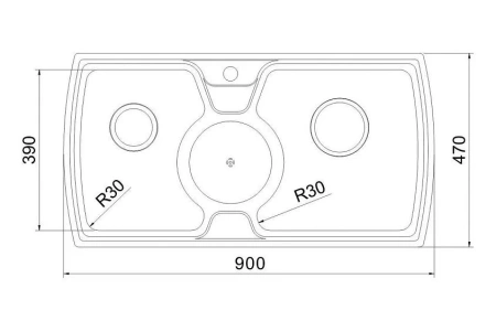 Кухонная мойка OULIN OL-321