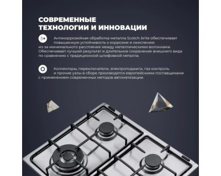 Газовая варочная панель DeLonghi DFI 46 ASDV RUS