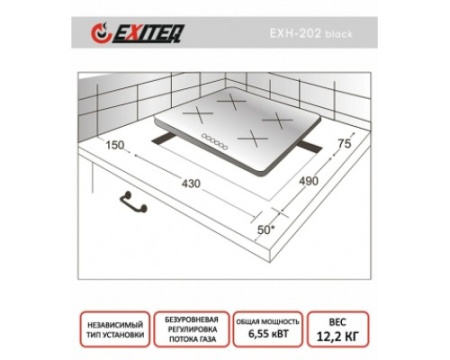 Газовая варочная панель EXITEQ EXH-202