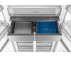 Отдельностоящий холодильник с инвертором Weissgauff WCD 590 Nofrost Inverter Premium EcoFresh Blue Glass