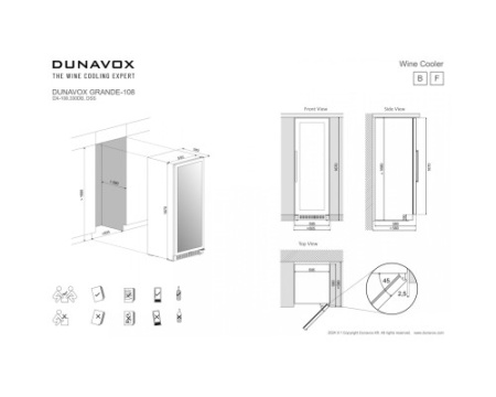 Винный шкаф Dunavox DX-108.330DMB
