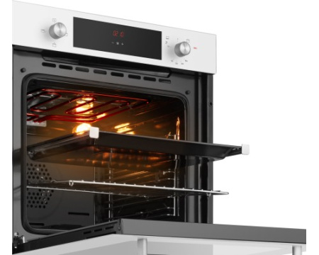 Духовой шкаф газовый Weissgauff WGO 702 D WHITE GLASS