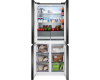 Отдельностоящий холодильник с инвертором Weissgauff WCD 450 Rock Glass NoFrost Inverter