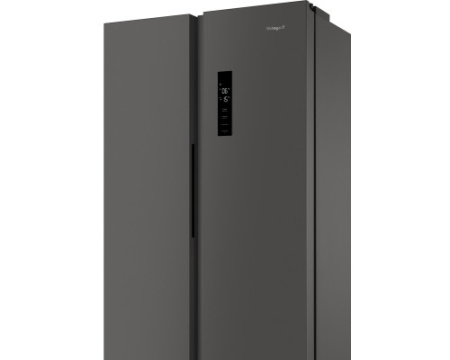 Отдельностоящий холодильник с инвертором Weissgauff WSBS 500 Inverter NoFrost Dark Grey