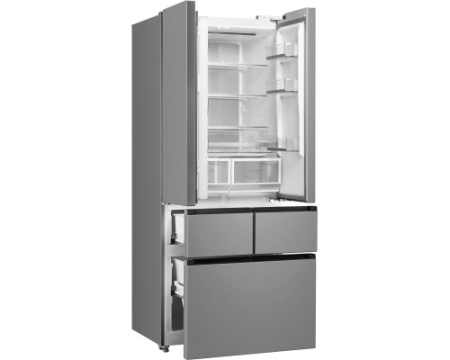 Отдельностоящий холодильник Weissgauff WFD 450 Built-in Inverter NoFrost Inox