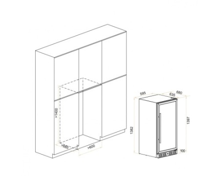 Винный шкаф Meyvel MV116-KST2