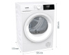 Сушильная машина с тепловым насосом Gorenje D2HNE7EW/C