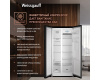 Отдельностоящий холодильник с инвертором и подачей воды Weissgauff WSBS 600 B NoFrost Inverter Water Dispenser