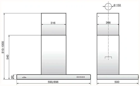 Вытяжка ELIKOR Farm 90H-650-Э3Д нержавеющая сталь/дуб неокрашенный