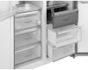 Отдельностоящий холодильник с инвертором Weissgauff WSBS 1036 Inverter NoFrost Premium White Glass