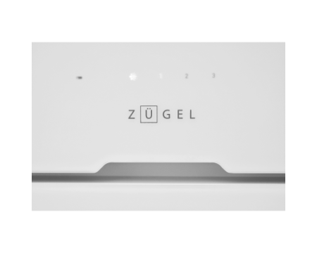 Вытяжка встраиваемая ZUGEL ZHI524GW, белое стекло