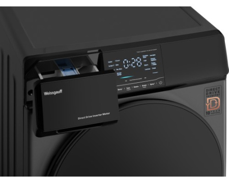 Стиральная машина с прямым приводом и инвертором Weissgauff WM 4927 Direct Drive Inverter Premium Deep Grey