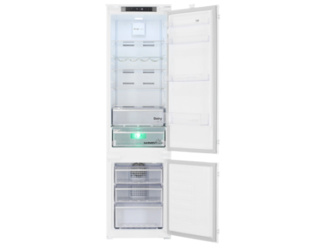 Встраиваемый двухкамерный холодильник Beko BCNA306E3S белый