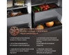 Отдельностоящий холодильник с инвертором Weissgauff WSBS 590 NoFrost Inverter Premium Rock Glass