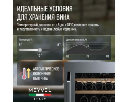 Винный шкаф Meyvel MV22-KSB1