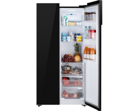 Отдельностоящий холодильник с инвертором Weissgauff WSBS 600 BG NoFrost Inverter